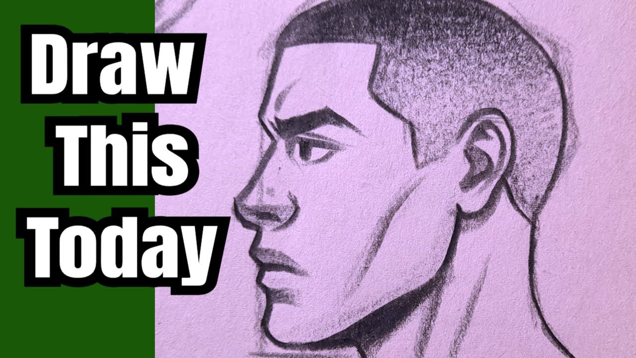 How to Draw a Side Face Easily | Beginner Step By Step Guide | Drawing Face sketch EASY tutorial