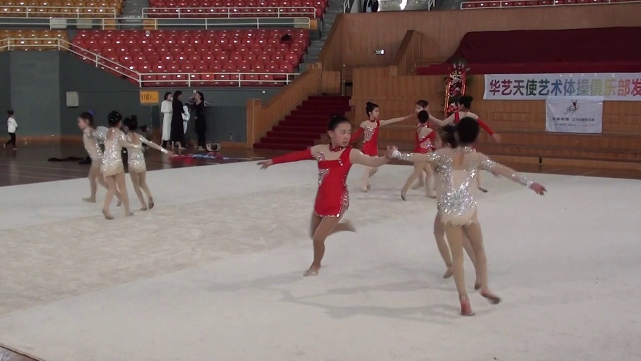 Xiangyi An (Nini) age-10 Team Routine - Rhythmic Gymnastics Presentation