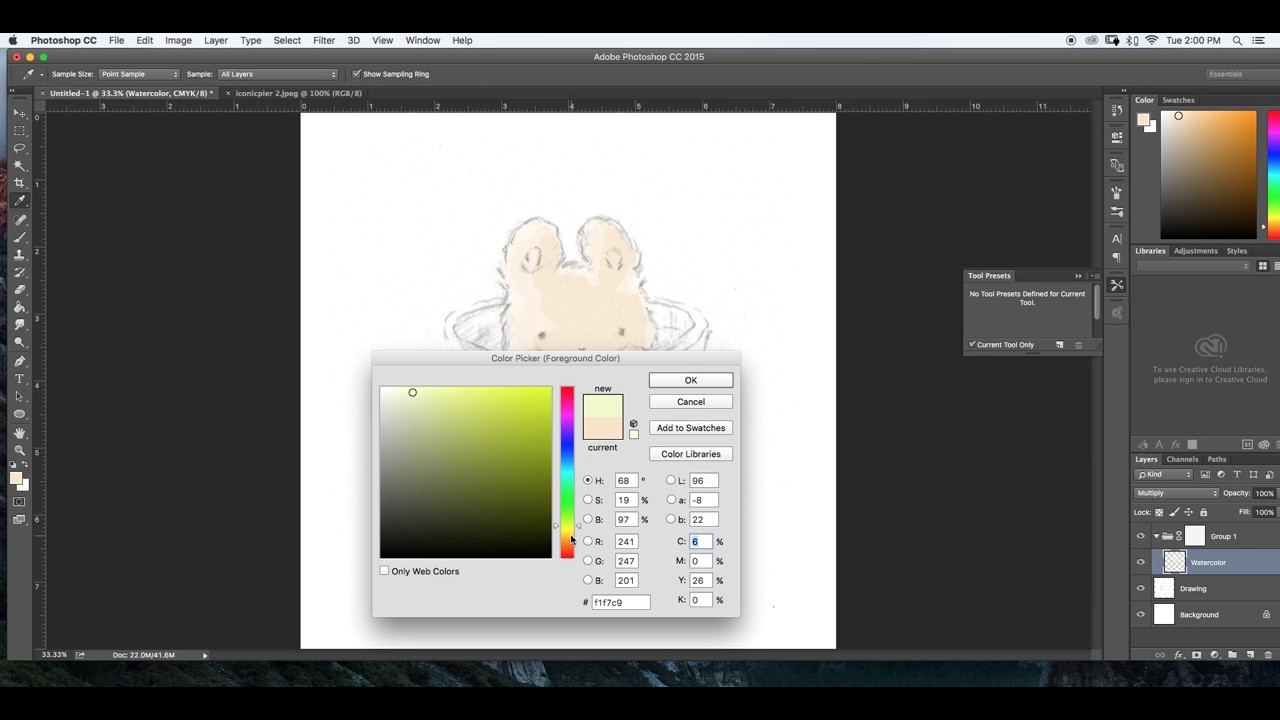 Digital Watercolor Painting in Photoshop CC