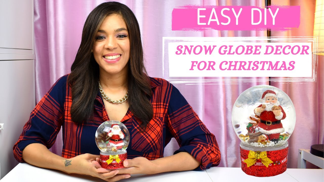 How To Make A Easy DIY Snow Globe| Easy Snow Globe For Cheap