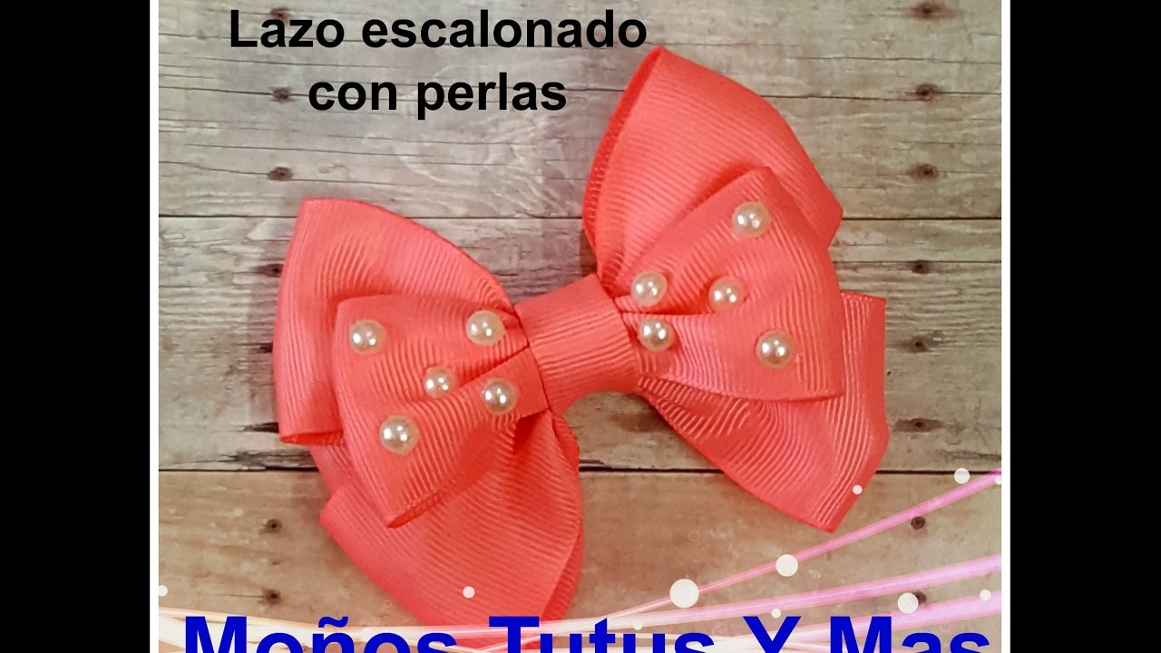 LAZO ESCALONADO Paso a Paso STACKED HAIR BOW Tutorial DIY How To PAP Video 151