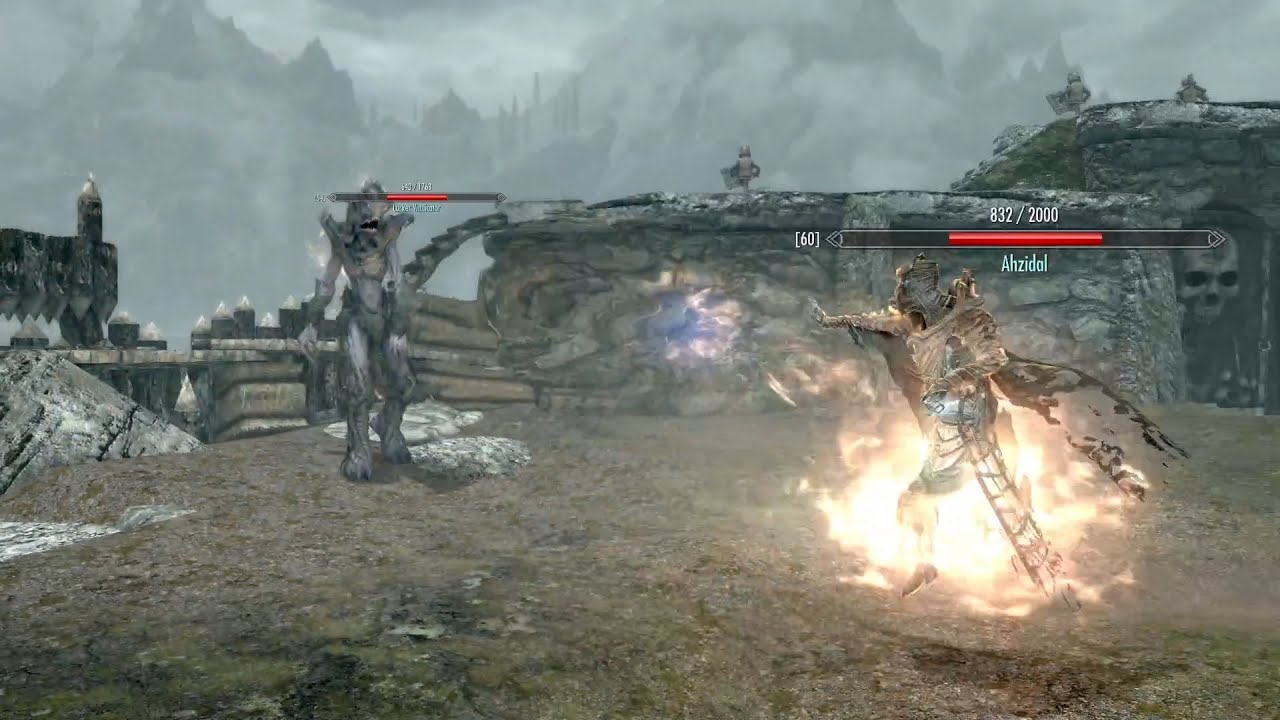 Skyrim Battles - Ahzidal vs. Dragon Priest, Lurker Vindicator, Dukaan, and more