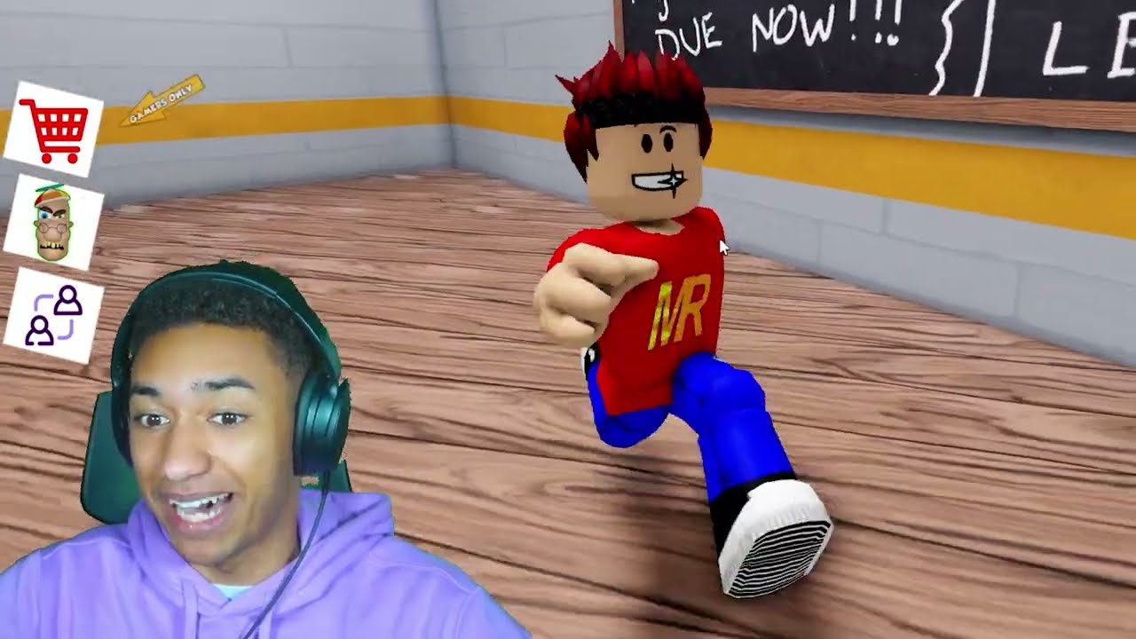 IO E MAX RANDOM FUGGIAMO dalla SCUOLA DI MASSIMA SICUREZZA su ROBLOX
