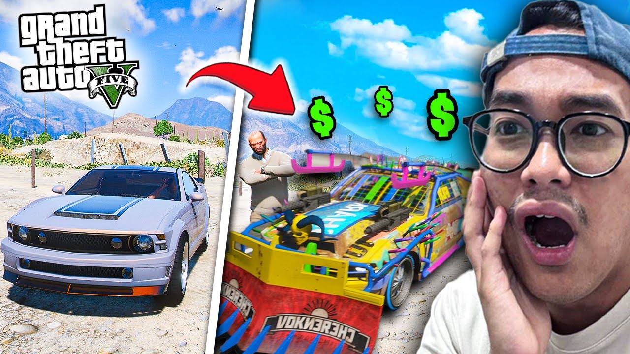 MENCURI & MODIFIKASI MOBIL NPC DI GTA 5! (MOD)
