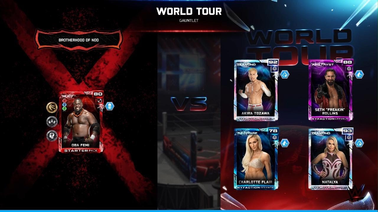 WWE 2K26 MyFaction World Tour Gauntlet Match Oba Femi