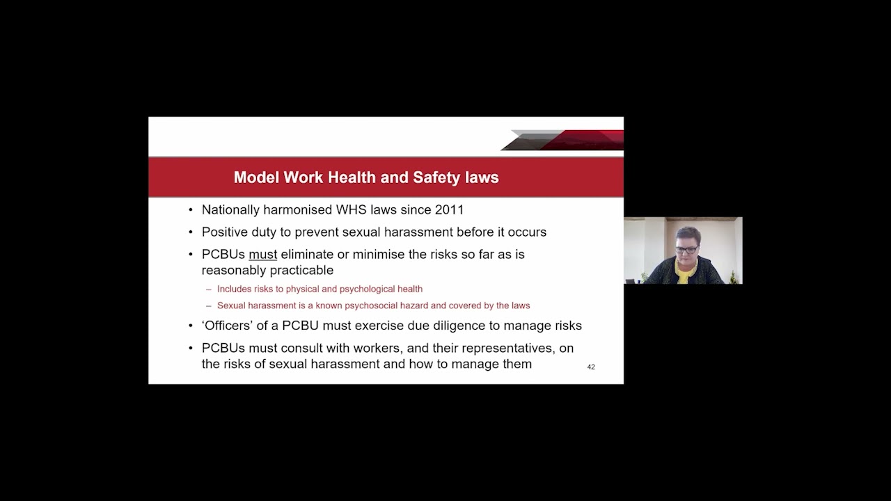 Influencing positive change and accountability: Sexual harassment at work
