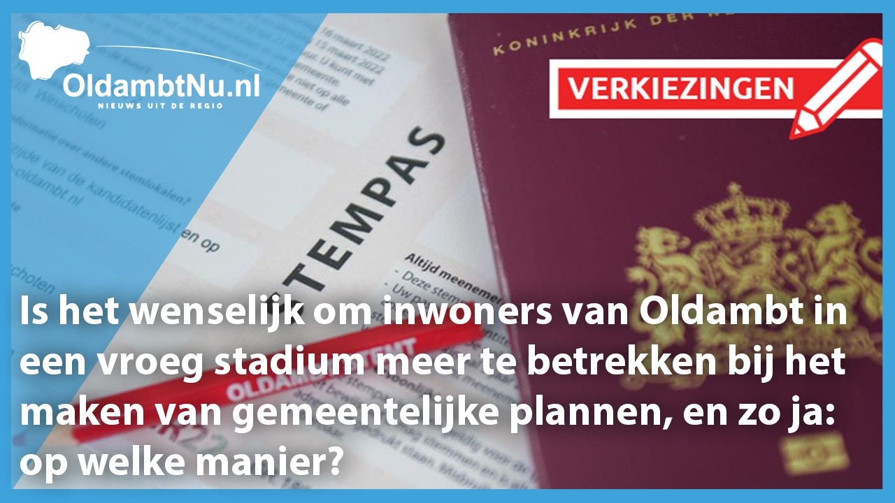 Verkiezingen 2026 (Afl. 3): OldambtNu.nl spreekt partijen over inspraak van inwoners bij plannen