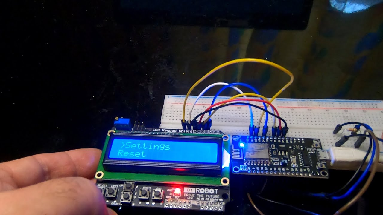 NodeMcu connect to LCD SHIELD Subtitles EN PL