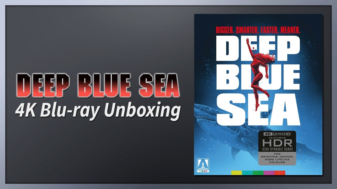 Deep Blue Sea 4K Blu-ray Arrow Video Unboxing