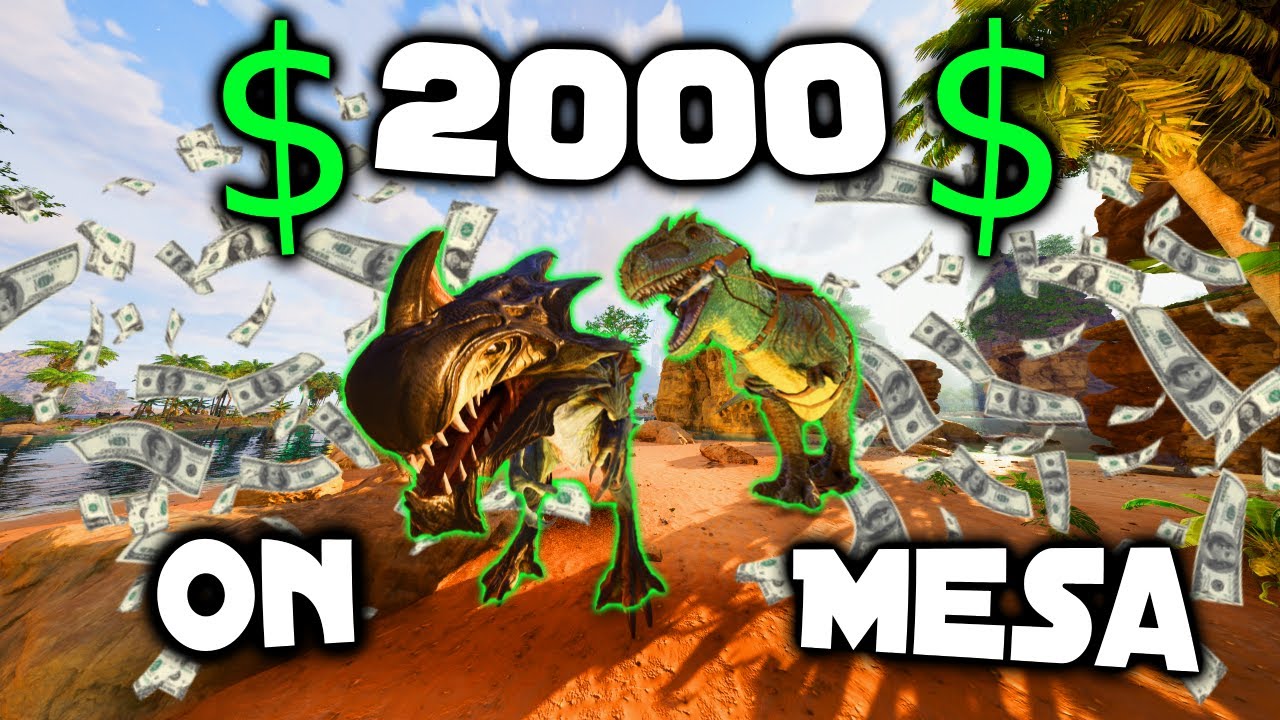 ТРАТИМ 2000 ДОЛЛАРОВ НА MESA SOLO │ Видеоролики PvP/Рейды/Строительство │ Неофициальное PvP в Ark