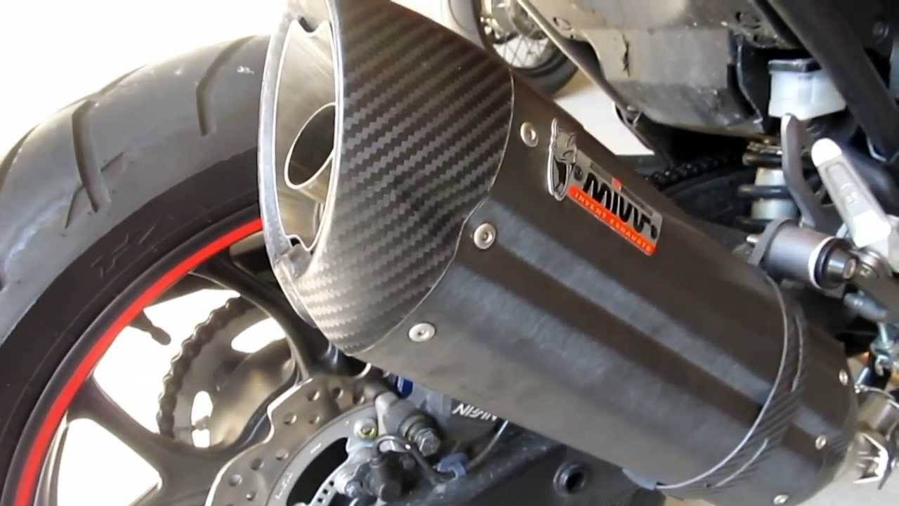 Honda NC750X with Mivv Suono Exhaust steel black with db killer