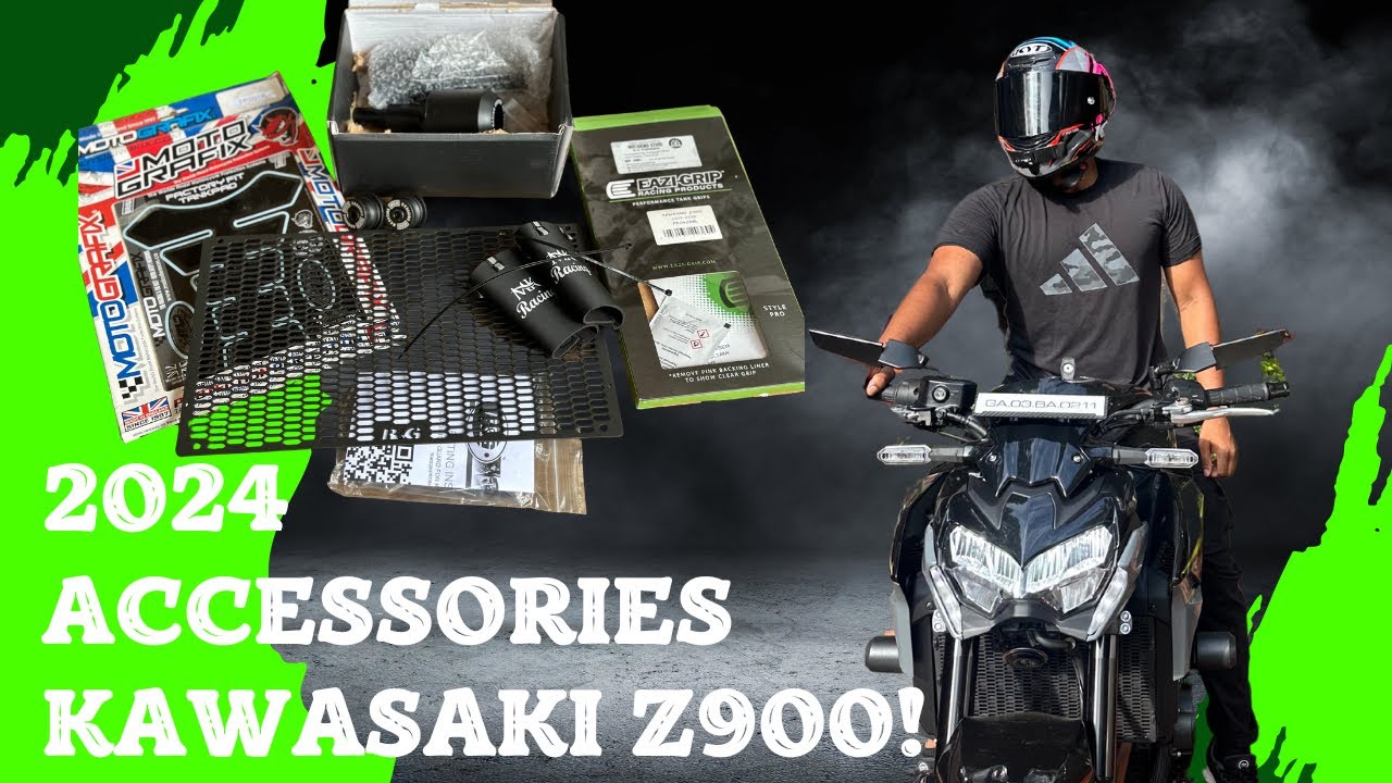 Brand new accessories on brand new Kawasaki z900 😍🤩😍