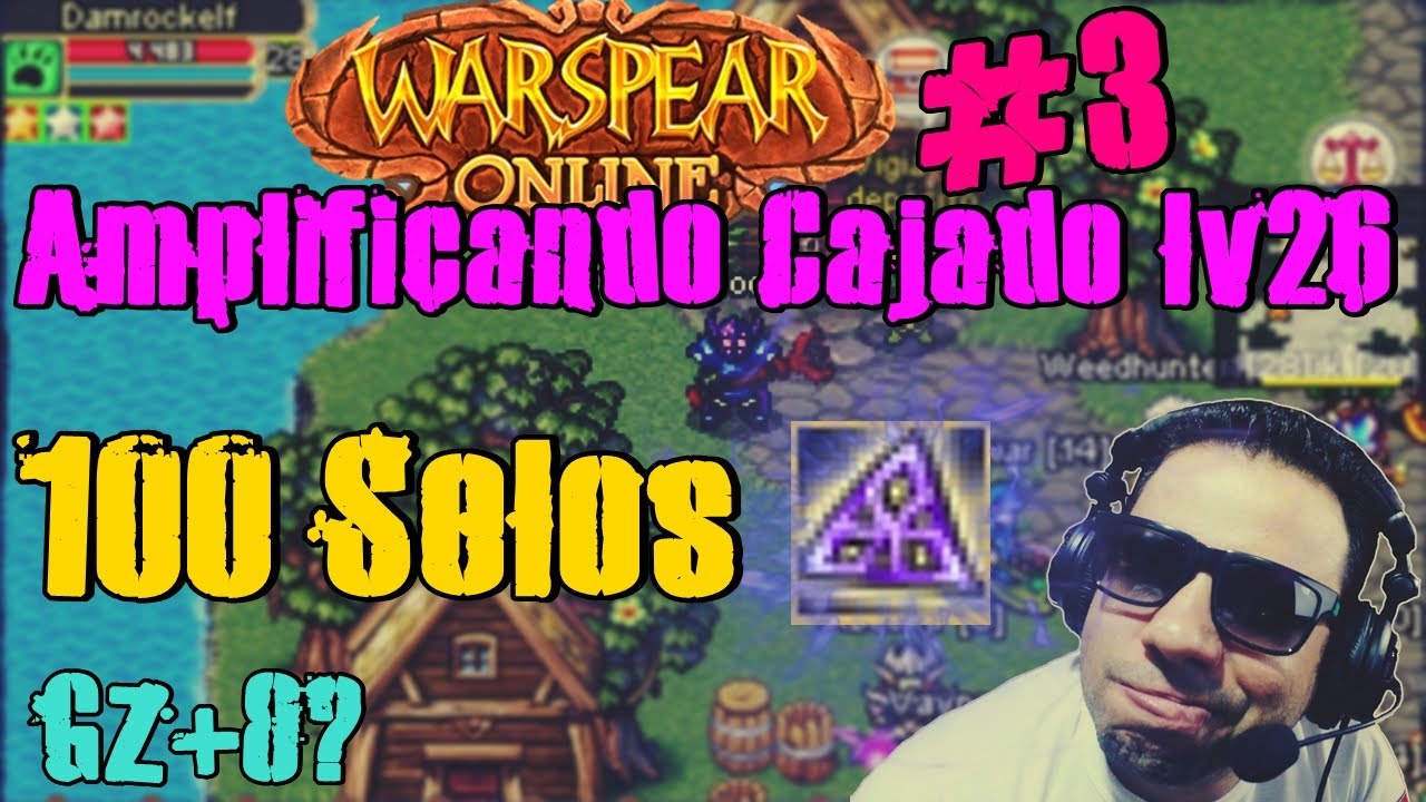 Warspear Online - #3 Amplificando Cajado lv26 de PVE (100 Selos) Gz+8???🤔