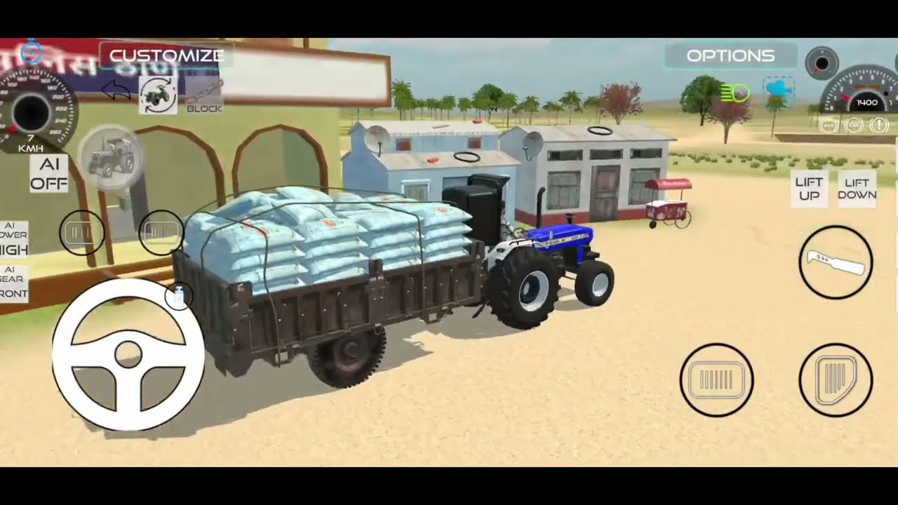 Full Control Gameplay in Village Map 🚜🔥 || India vehicle simulator 3d || #gameplay 😱