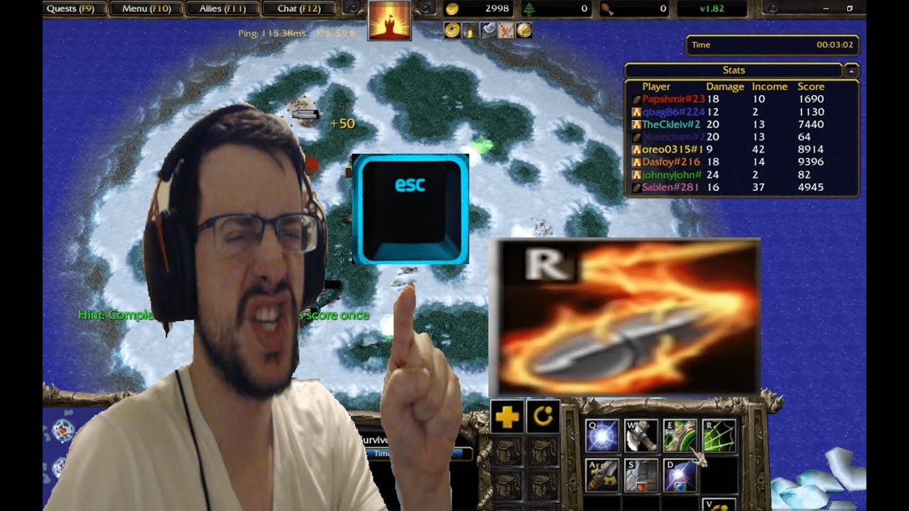 WC3: Reforged - Tower Survivors #49 - I HIT ESCAPE!