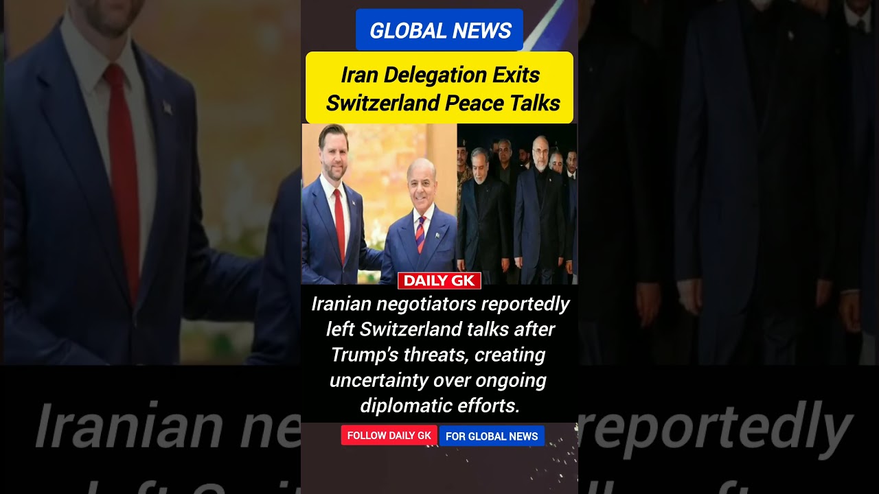 Iranian delegation leaves Switzerland talks after reported Trump threats