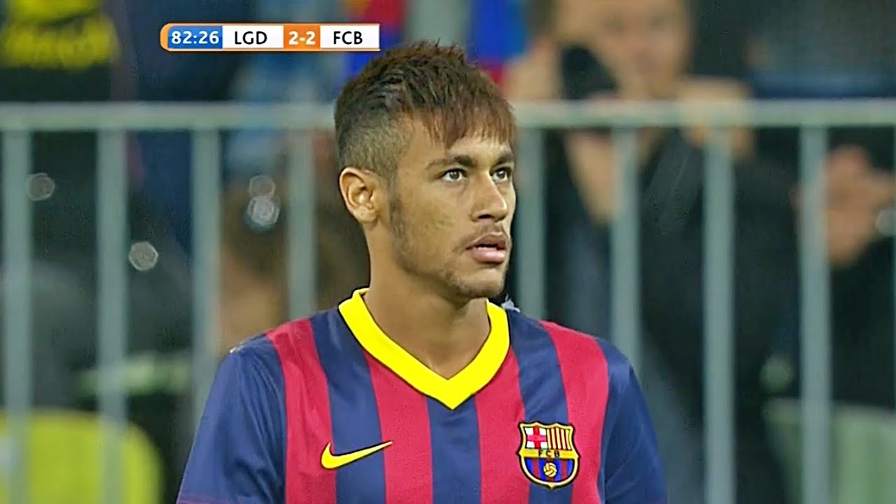 NEYMAR FIRST MATCH FOR BARCELONA