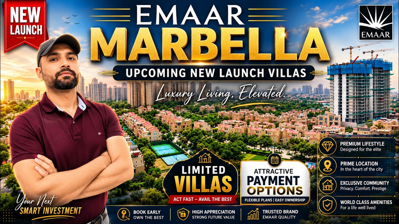 Emaar Marbella Villas Sector 66 - New Villas Launch in Marbella- Limited Villas Launched by Emaar.