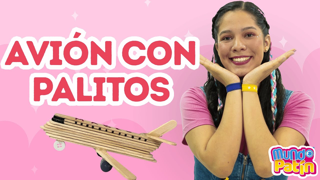 Mundo Patín: ✈️ Avión con Palitos de Helado | Manualidad Fácil con MaBe