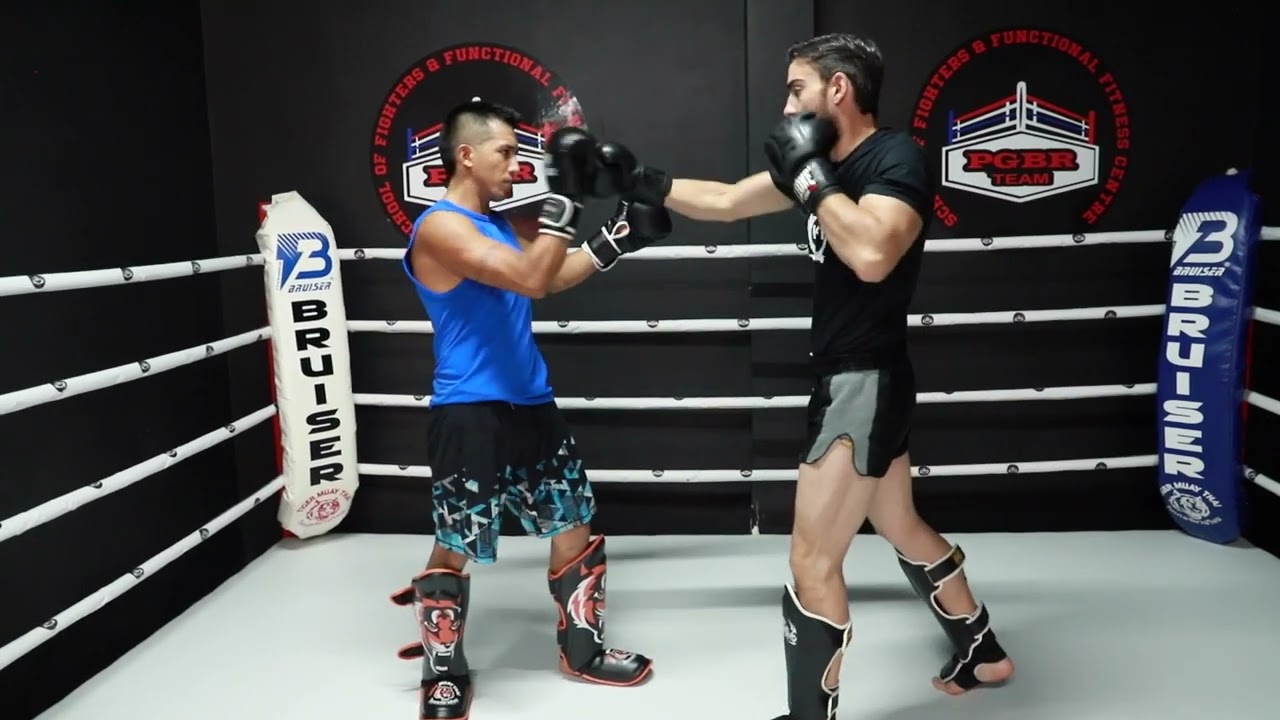 TÉCNICA K1 combinación 15 🥊🦵🏻 TÉCNICA KICK BOXING - [Vicente Díaz] | PGBR Team