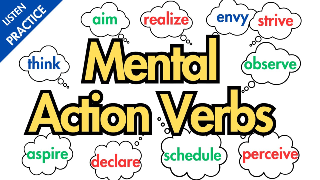 60+ Mental Action Verbs with Sentences! English Vocabulary with examples
