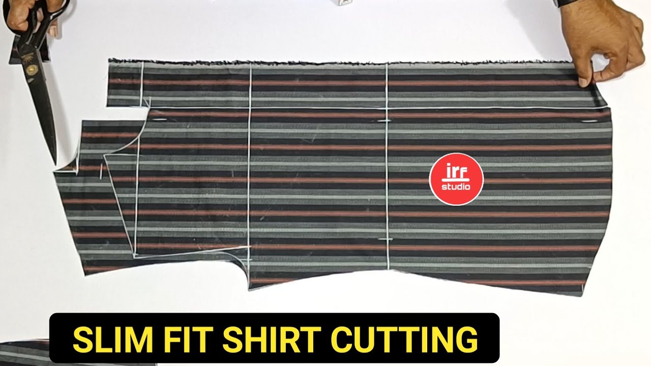 Slim Fit Shirt Cutting, फिटिंग शर्ट कटिंग | Italian Fit Shirt Cutting | How To Cut Slim Fit Shirt