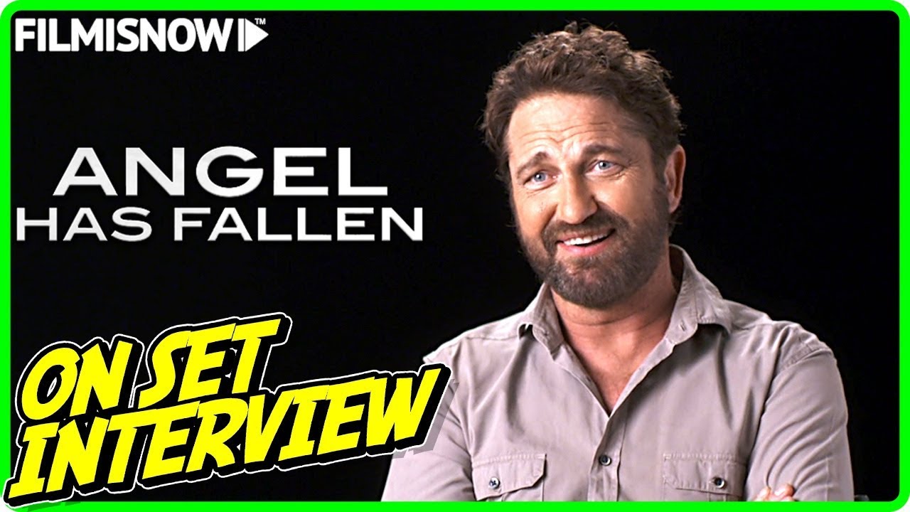 ANGEL HAS FALLEN Gerard Butler Mike Banning On set Interview