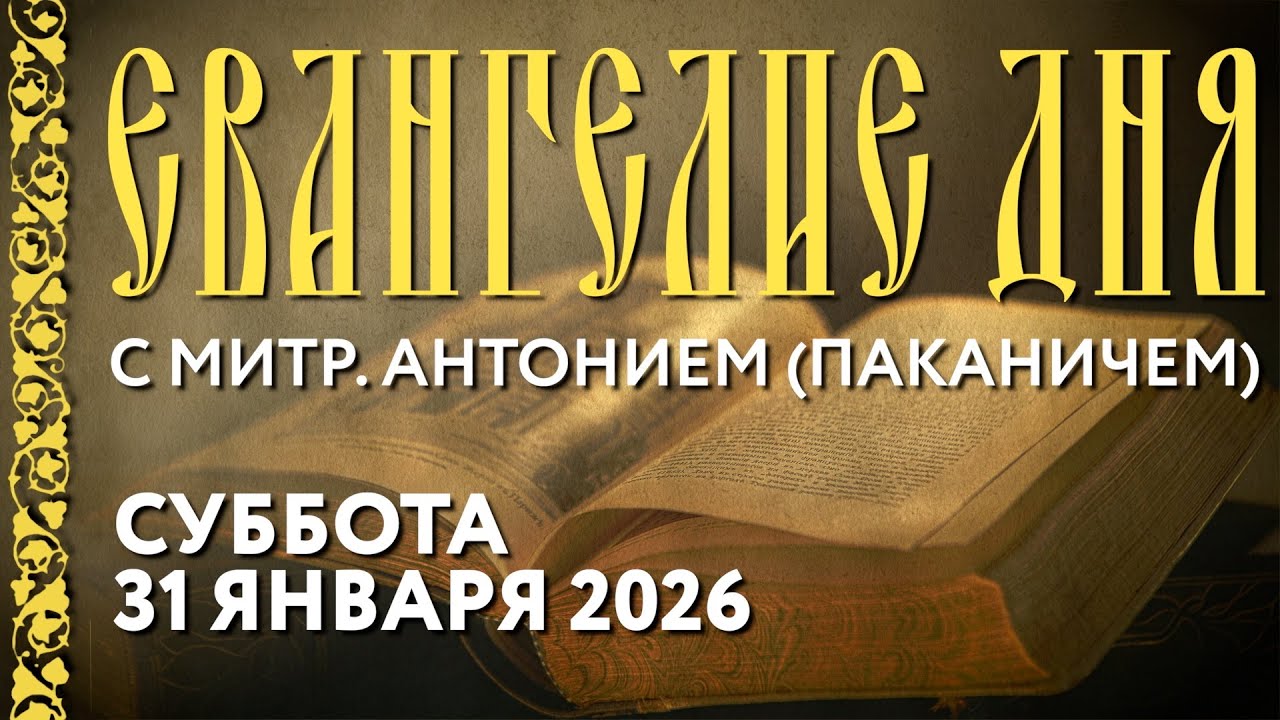 Толкование Евангелия с митр. Антонием (Паканичем). Суббота, 31 января 2026 года.