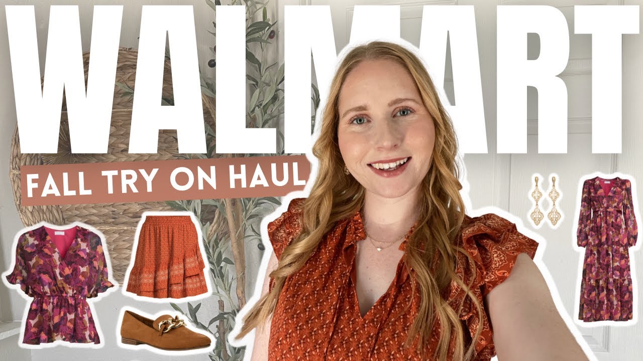 HUGE FALL Walmart Try On Clothing Haul 2023 | What's NEW at Walmart for Fall | #walmarthaul