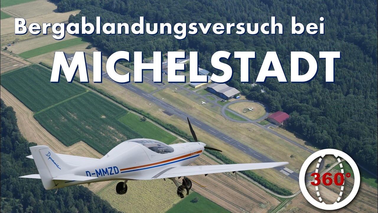 Bergab-Landeübung bei Michelstadt (EDFO) - 360° Version