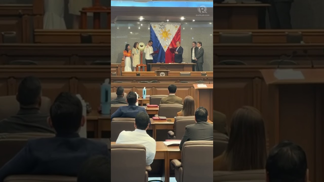 Gatchalian takes oath as Senate president