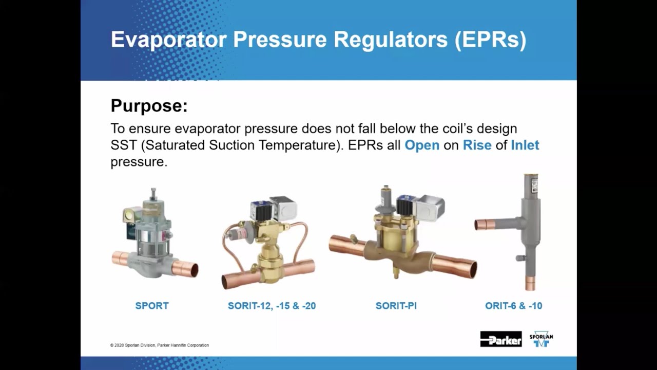 Methods of Refrigeration Temperature Controls Using Evaporator Pressure Regulators (EPRs)