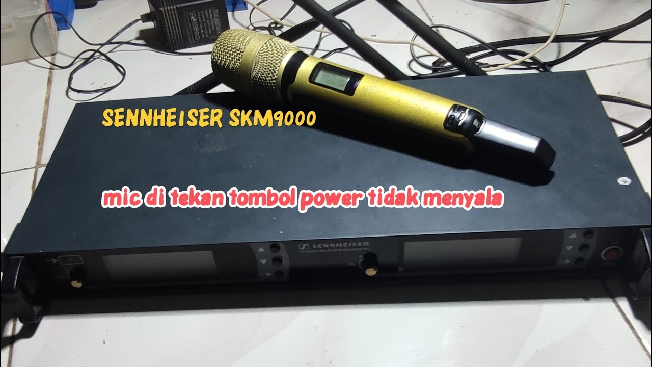 Cara memperbaiki mic wireless sennheiser skm9000 tidak mau menyala Part 2