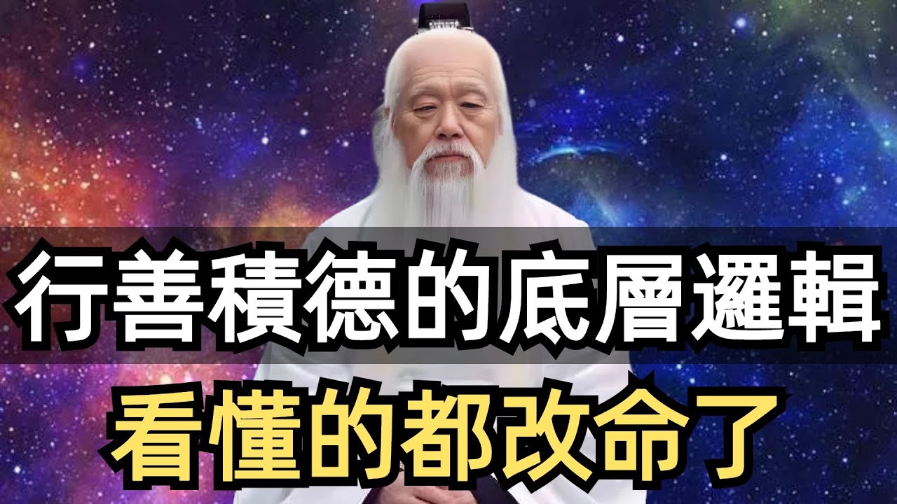 為什麽積德行善會改變人的運氣、命運?行善積德的底層邏輯，看懂的都改命了！