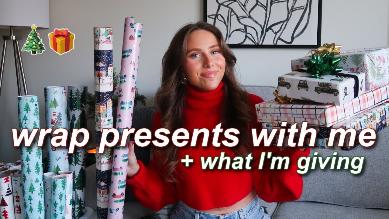 WRAP PRESENTS WITH ME 2024 + what I&rsquo;m *giving* for christmas this year! 🎄🎁