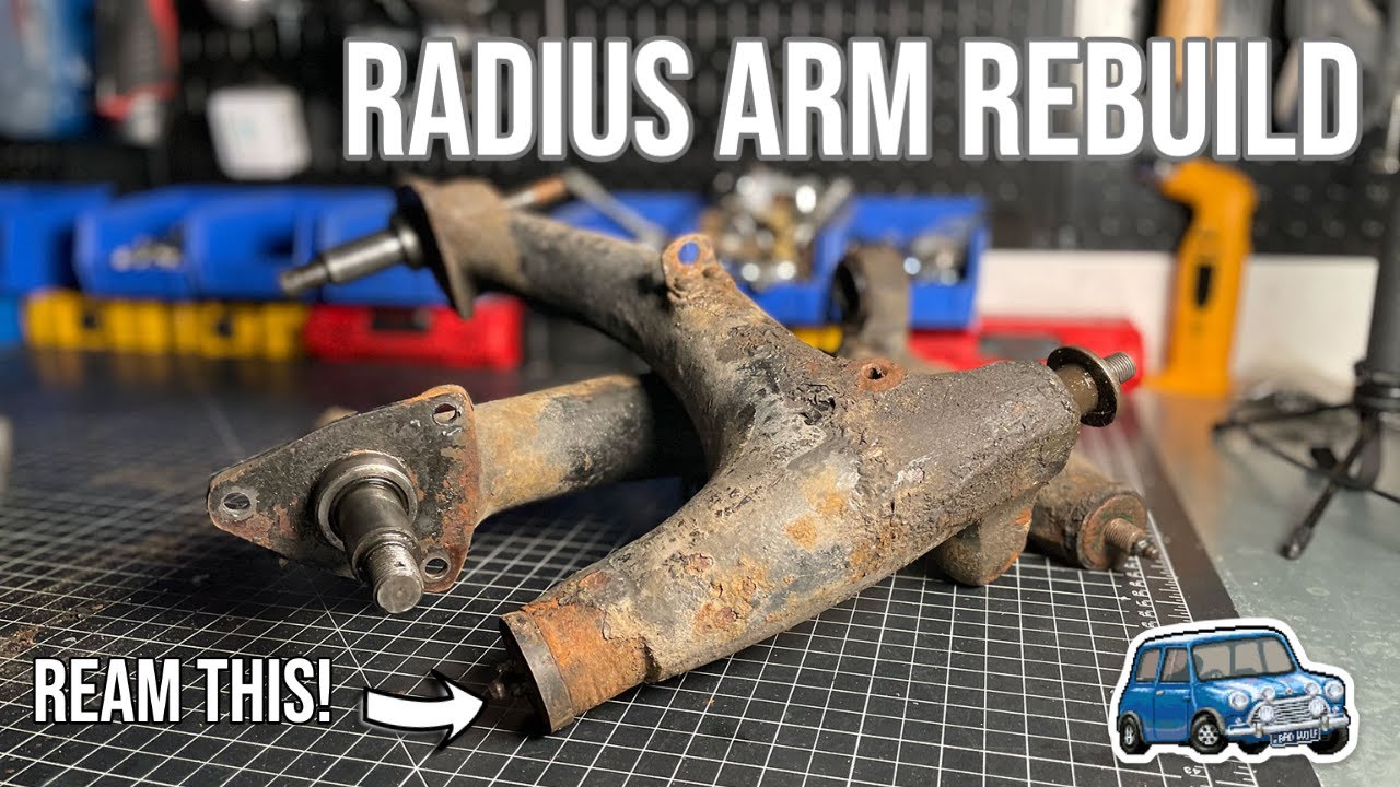 Classic Mini Radius Arm Rebuild - Reaming Bronze Bushings