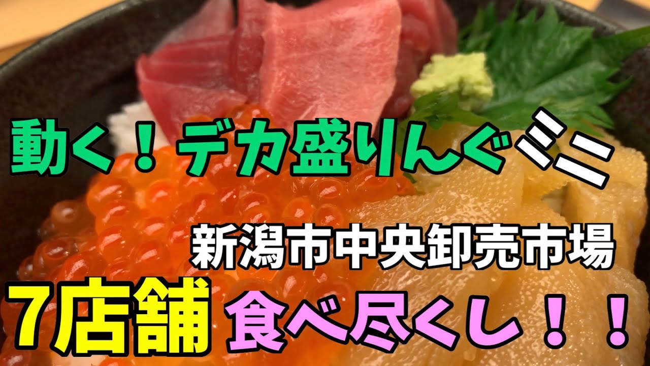 【グルメ】市場の食堂全制覇を目指せ！！〜新潟市中央卸売市場〜【大食い】