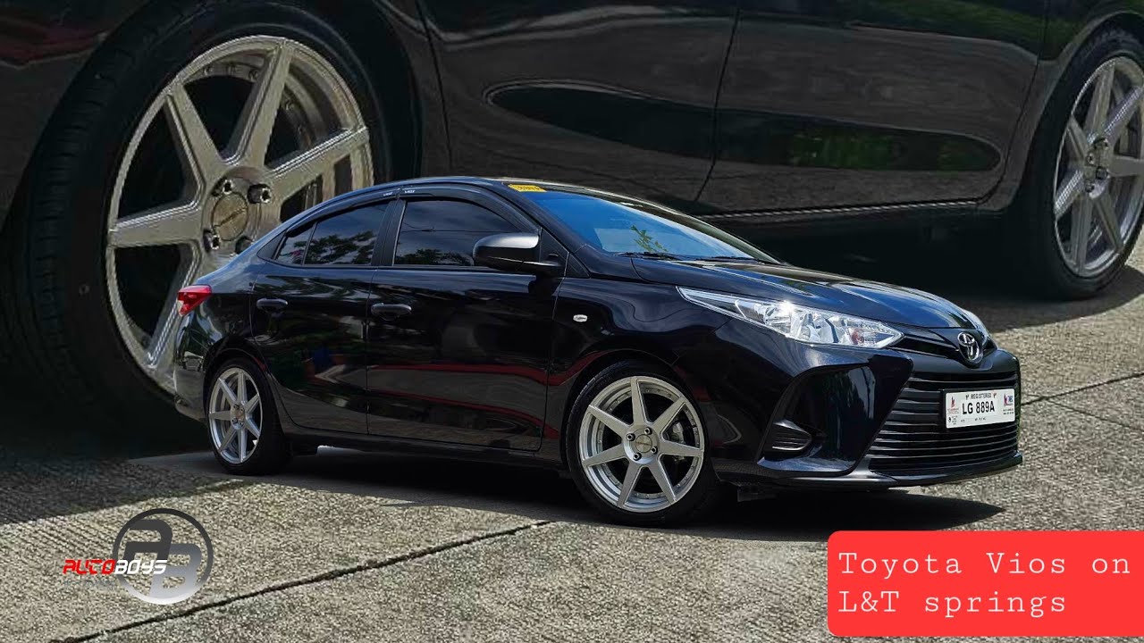 Toyota Vios on L&T lowering springs by Autoboys