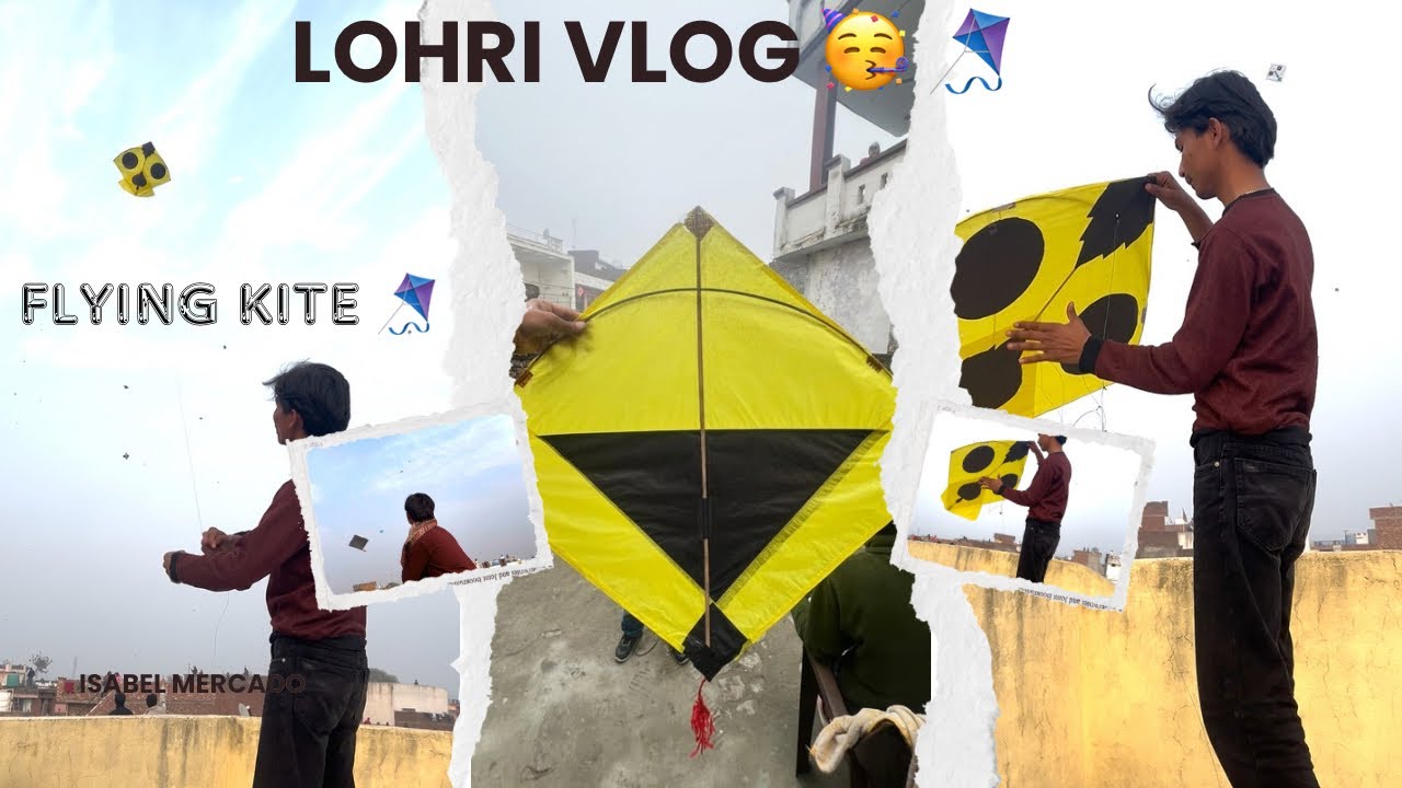 3 vlogs 🫶🏻 ||  flying kite on lohri 2k26 😱🪁 || patangbaazi in Punjab 😍 #vlog #punjabisong #kite 
