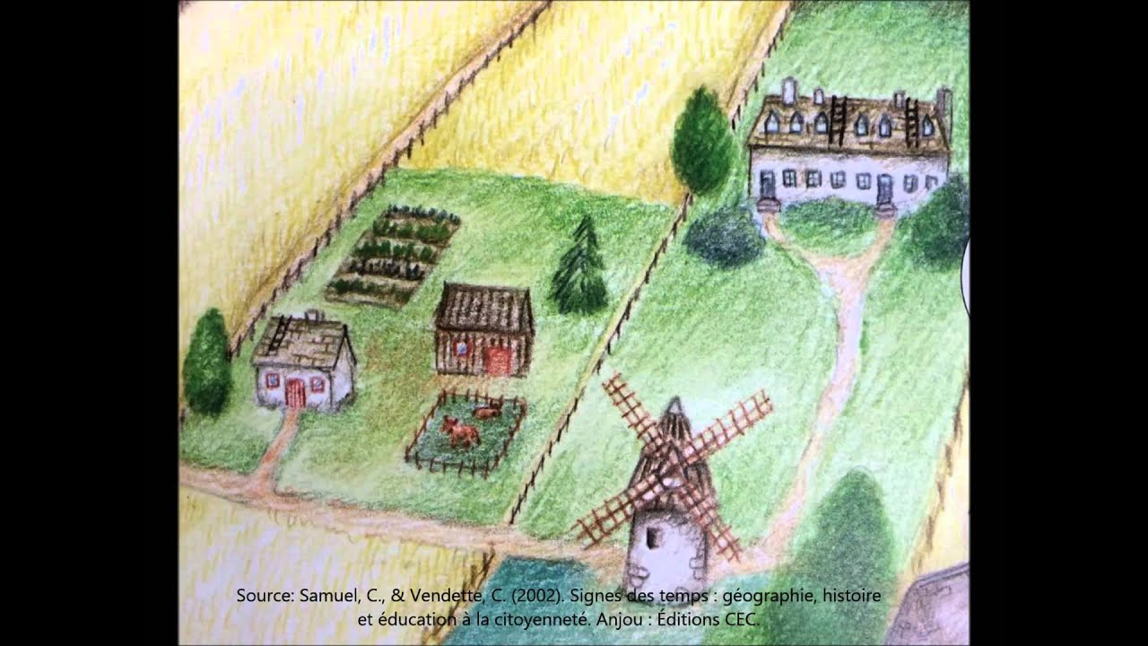 Les seigneuries en Nouvelle France en 1745