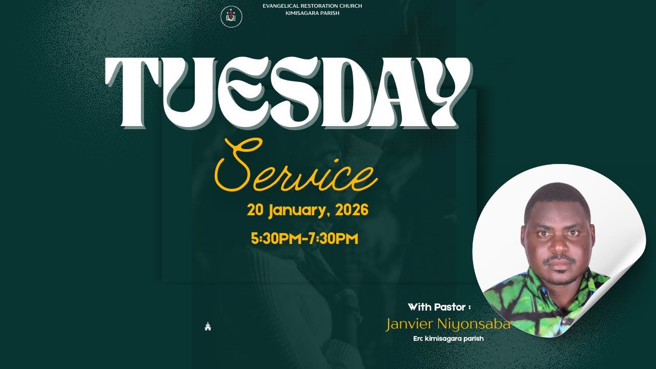 🔴 LIVE | TUESDAY SERVICE – AMATERANIRO YO KU WA KABIRI | 20/01/2026 | Pr. Janvier Niyonsaba