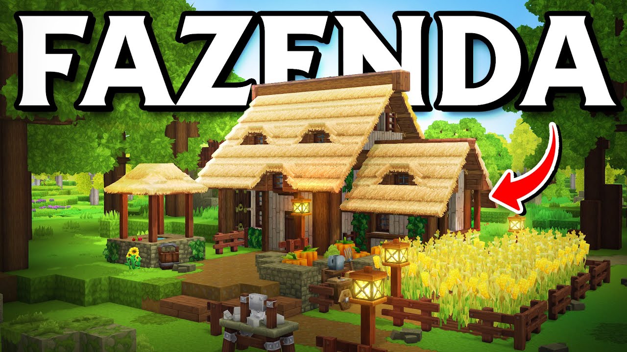 CONSTRUÍ uma CASA DE FAZENDA no HYTALE!