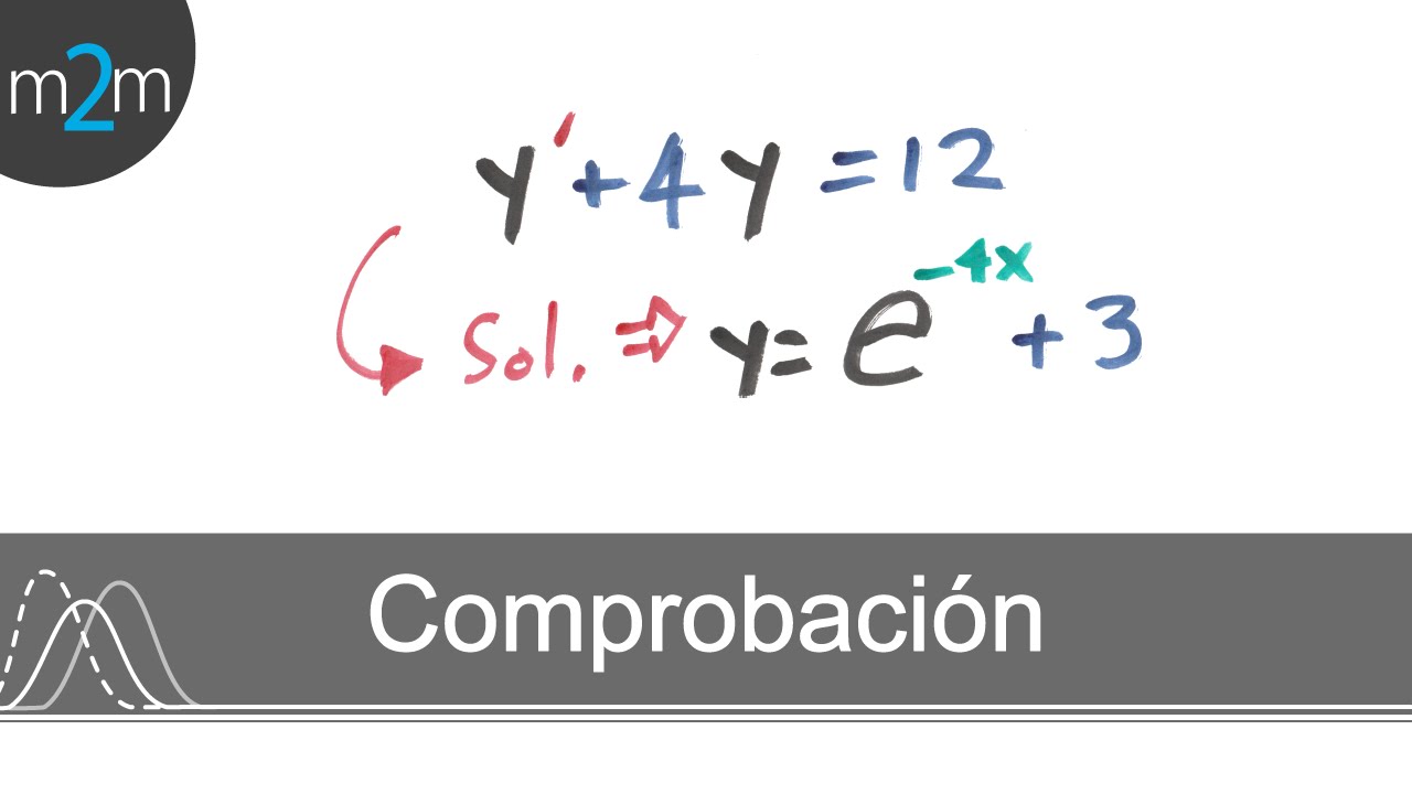 Comprobar Ecuaciones Diferenciales │ ejercicio 1