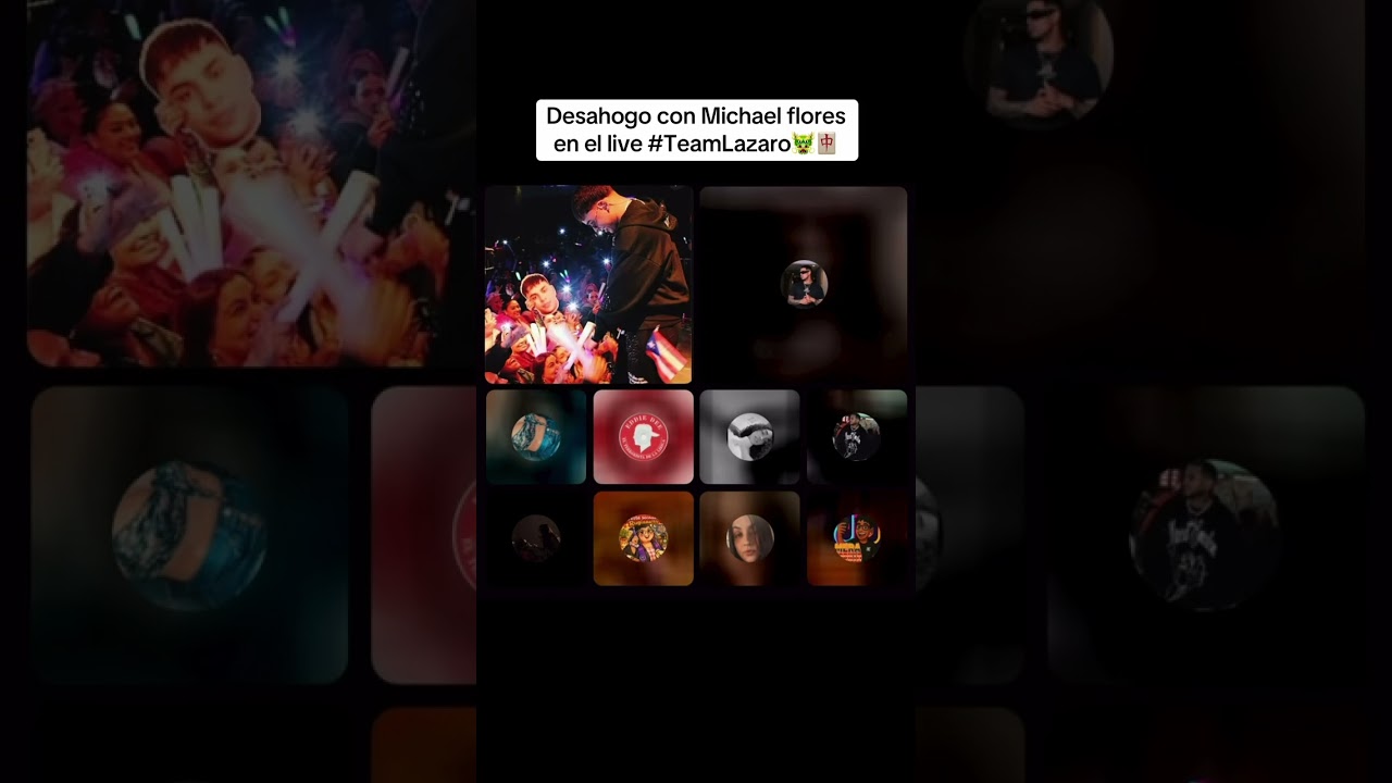 Michael flores en el live de Lázaro 