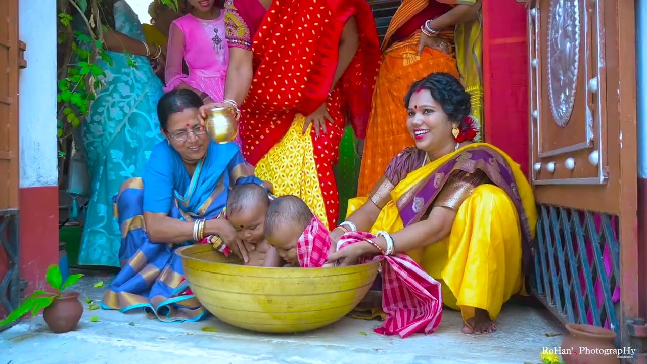 Rice ceremony♥️ #pekhom #palak #cutebaby #twins #rice ceremony 