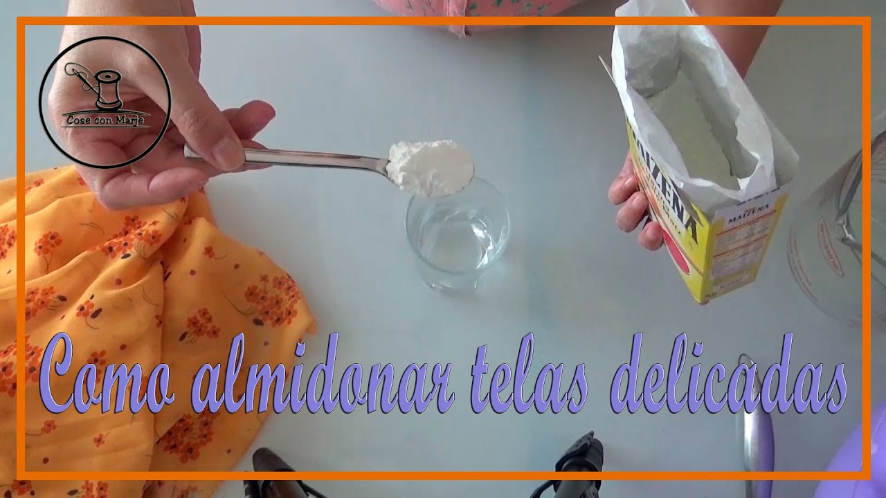 Como almidonar telas delicadas. Paso a paso.