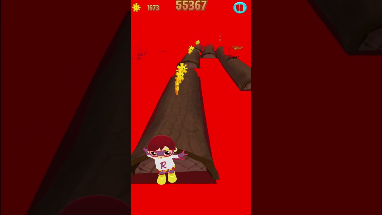 TAG WITH RYANRED BLUE TITAN RYAN RED VS WHITE LAVA FALLS DOWN FUNNY GAMEPLAY