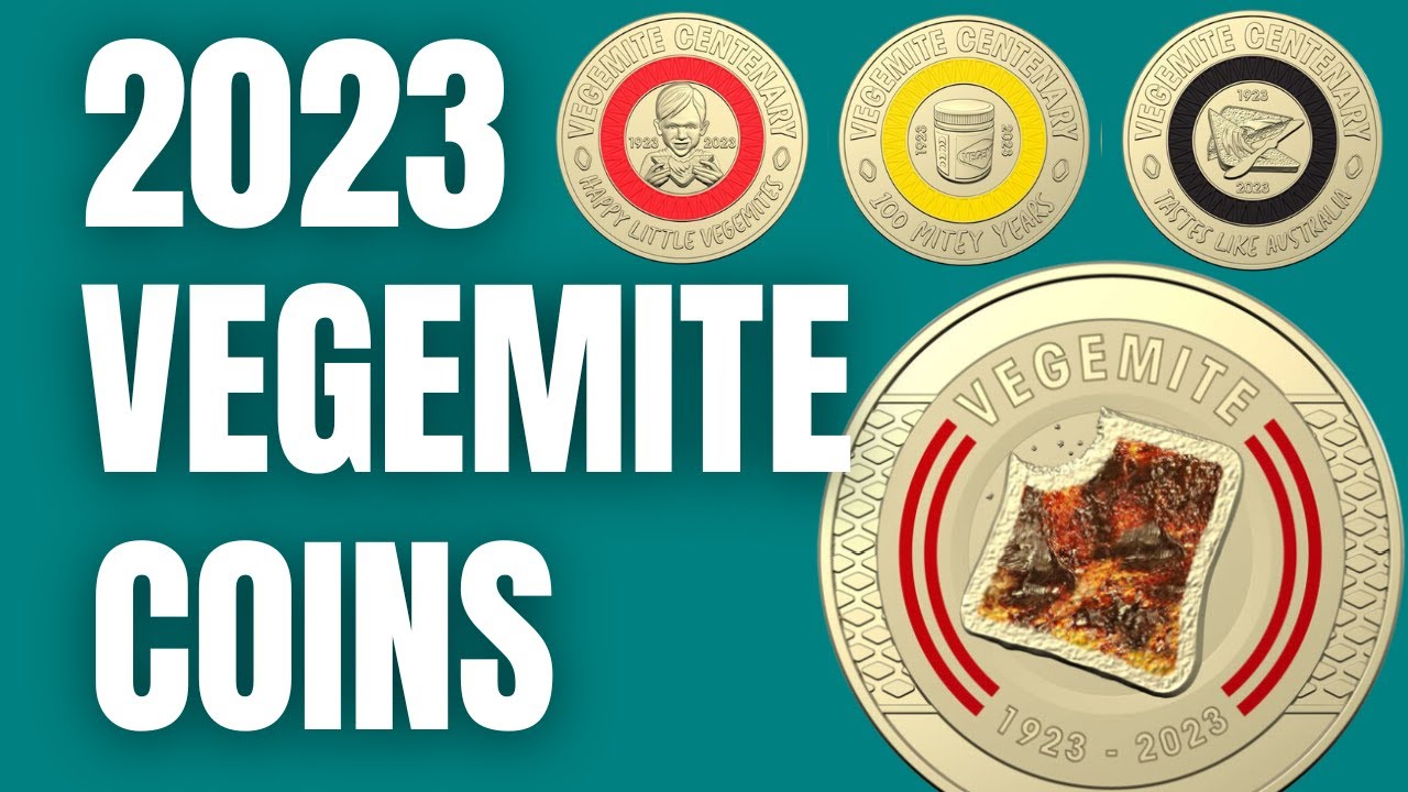2023 $2 Coloured Vegemite Coins from the Royal Australia Mint
