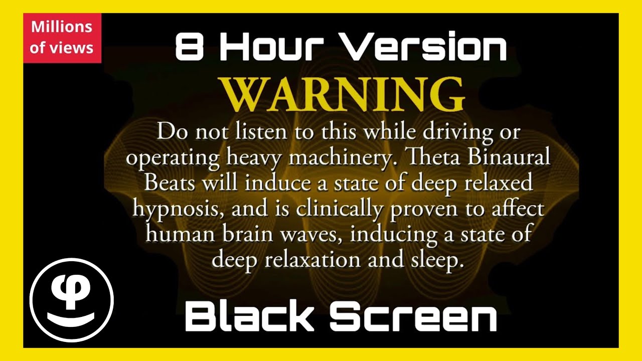 Deep Sleep | Solar Plexus Chakra | Binaural Beats | Black Screen | 8 Hour | 432Hz