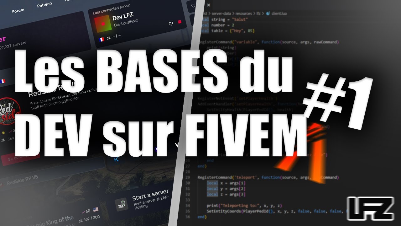 Les BASES du DEV FiveM #1 - Apprenez à Créer Vos Scripts en 2024 !